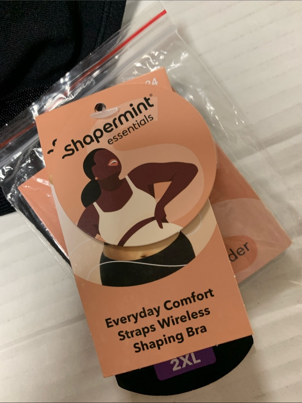 Shapermint Everyday Comfort Straps Wireless Shaping Bra NWT Black 2XL - Picture 2 of 3